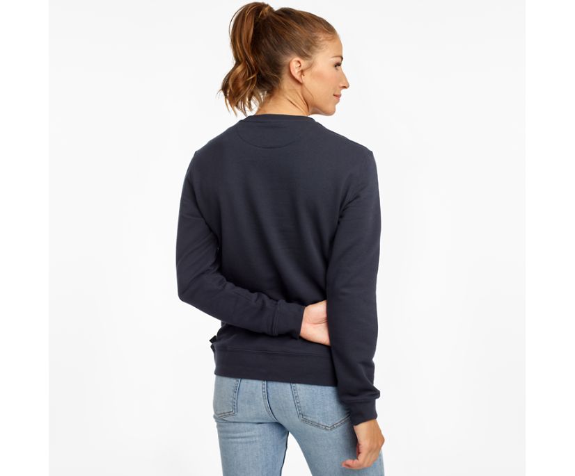 Saucony Rested Crewneck Women's Shirts Navy | AU 285NWYB